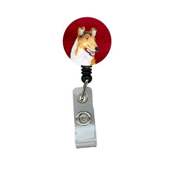 Carolines Treasures Collie Smooth Retractable Badge Reel or ID Holder with Clip SS6017BR